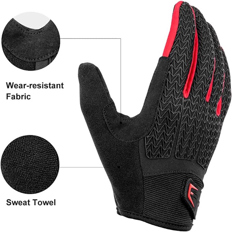 Touch Screen Anti Slip Gloves for Cycling with Gel Padded Shock Absorbing - Glove - 4