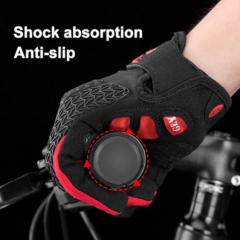 Touch Screen Anti Slip Gloves for Cycling with Gel Padded Shock Absorbing - Glove - 7