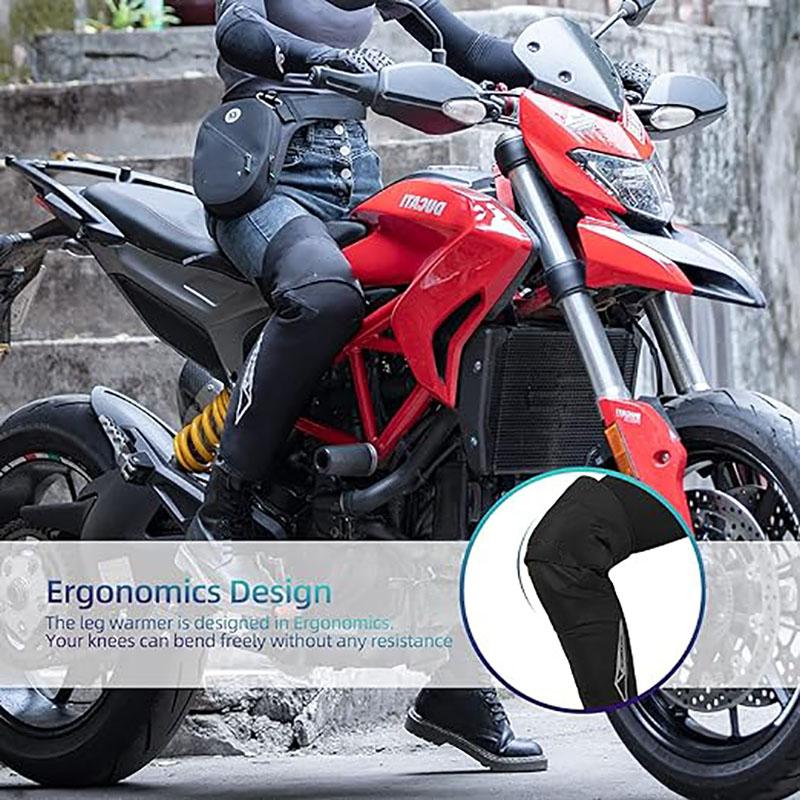 Windproof Leg Sleeves Cold Weather Motorcycle Knee Pads Protector - Arm&Leg Sleeves - 7