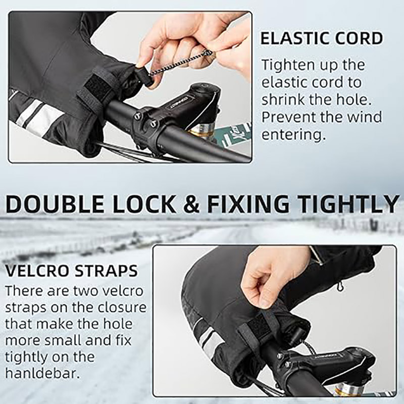 Windproof Road Cycling Gloves for Winter Motorcycle Gloves Touchscreen - Glove - 6