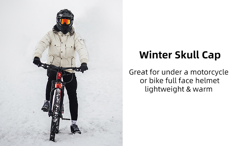 Winter Balaclava Ski Mask Ubos sa mga Helmet nga adunay Mga Buho sa Salamin nga Thermal Fleece