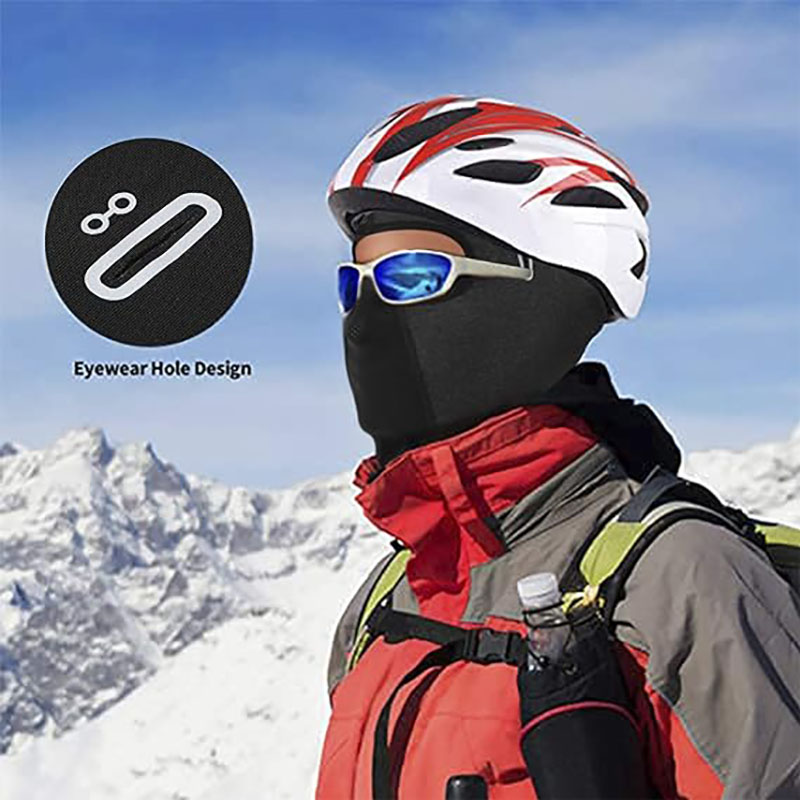 Winter Balaclava Ski Mask Under Helmets with Glasses Holes