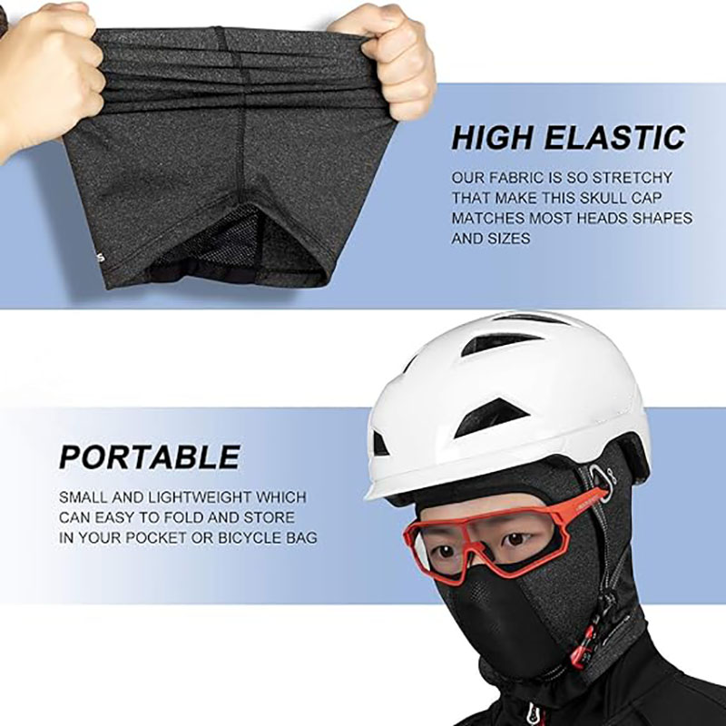 Winter Balaclava Ski Mask Ubos sa mga Helmet nga adunay Mga Buho sa Salamin nga Thermal Fleece