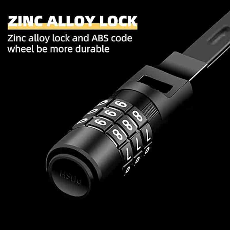 Zip Tie Cable bakeng sa Baesekele Lock Lightweight Sehatsetsi Locks Khabinete