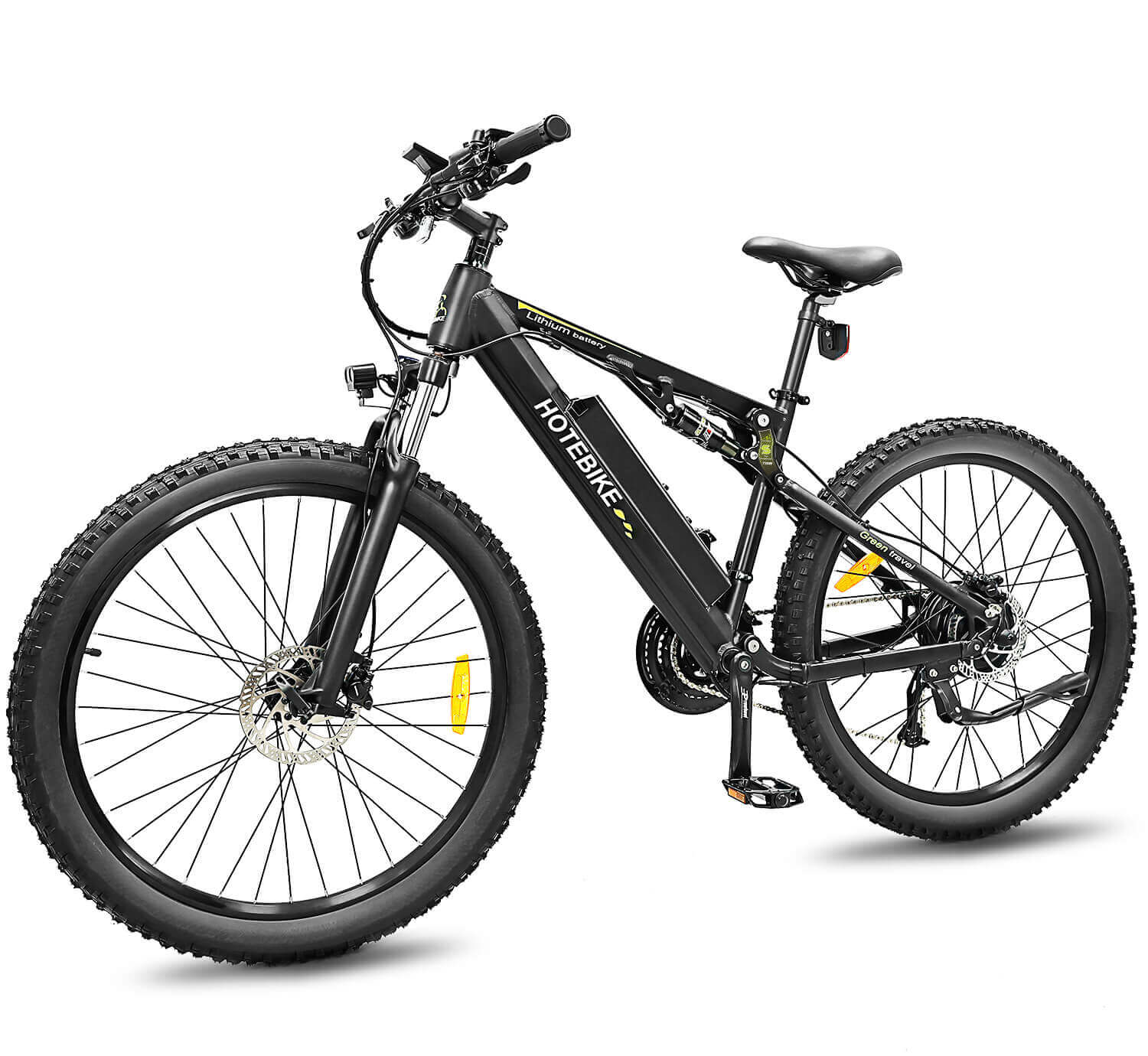 Mountainbike voor volwassenen, volledig geveerde 48V 14.4Ah Samsung batterij-e-bike