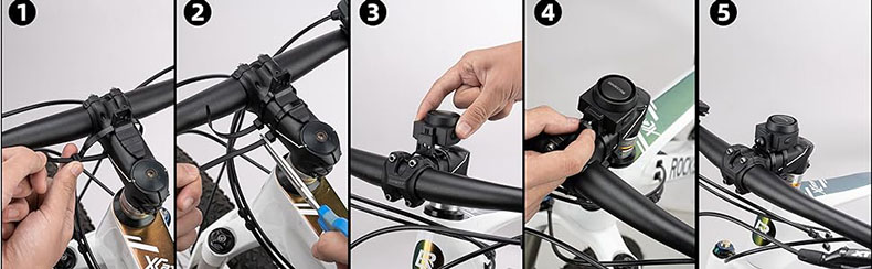 Campainha de 115dB para alarme de bicicleta com sensor remoto de movimento de vibração à prova d'água sem fio