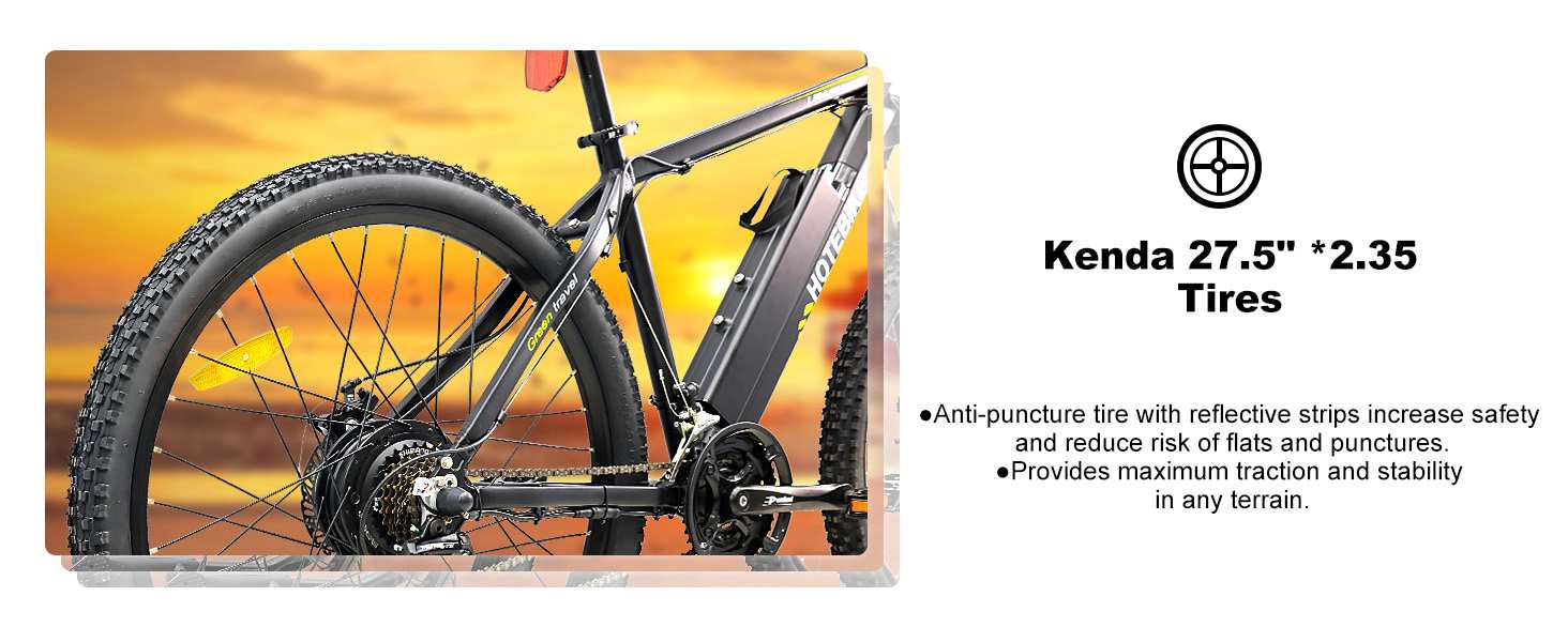 Electric Bicycle 48v 750W 25MPH 27.5 inch with Removable Battery - Sale in the USA - 6