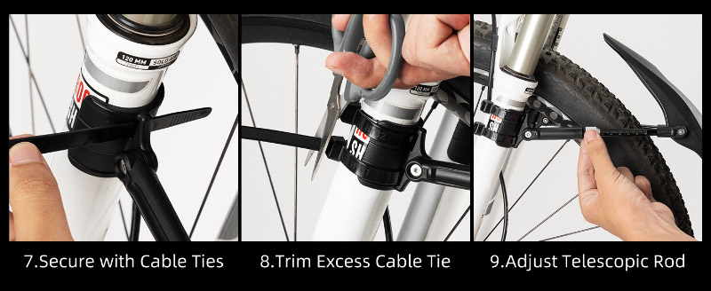 Adjustable and Easy to Install Rear Front Bike Fender - Bike Fender - 7