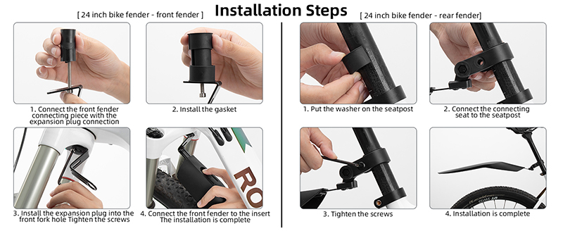 Adjustable mountain bike fender Quick-release Mudguard Effective Protection Rear Fender - Bike Fender - 9