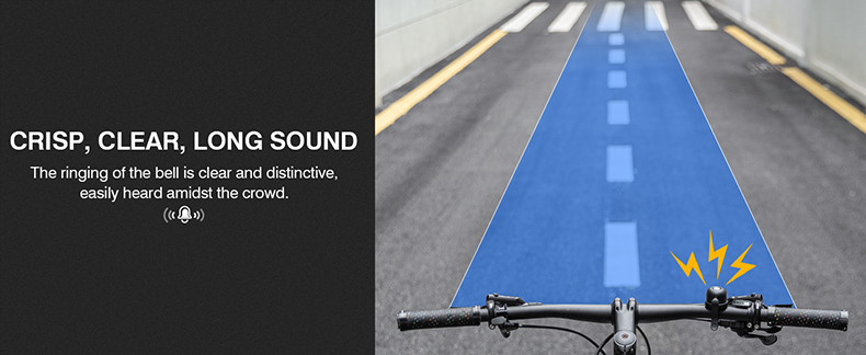 Bell for Bikes Waterproof  Mount Bike AirTag Holder GPS Tracker Electric Bike Horn - Bike Bell & Horn - 4