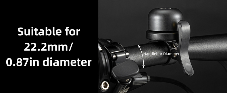 Bell for Bikes Waterproof Mount Bike AirTag Holder GPS Tracker Electric Bike Horn