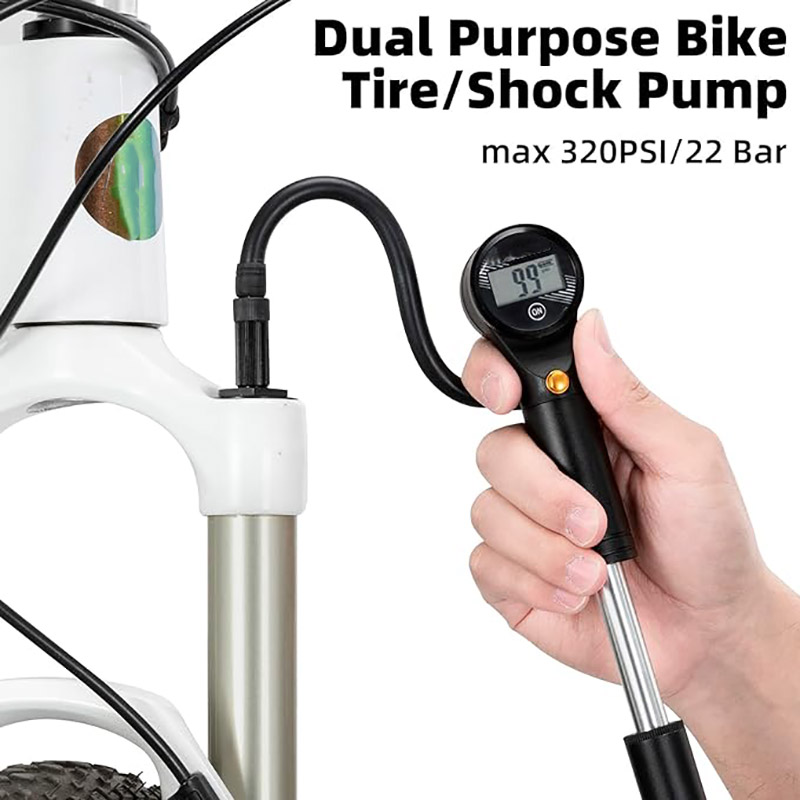 Bike Tire Pump 320PSI Zexta Bilind ji bo Rear Shock Suspension Fork