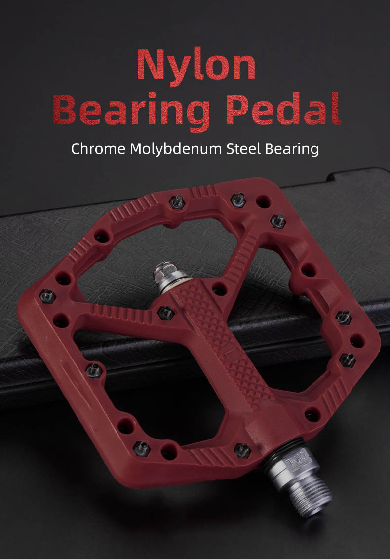 Pedal Basikal Ultralight Seal Bearing Nylon Molibdenum Pedal Kawasan Luas Tahan Lama