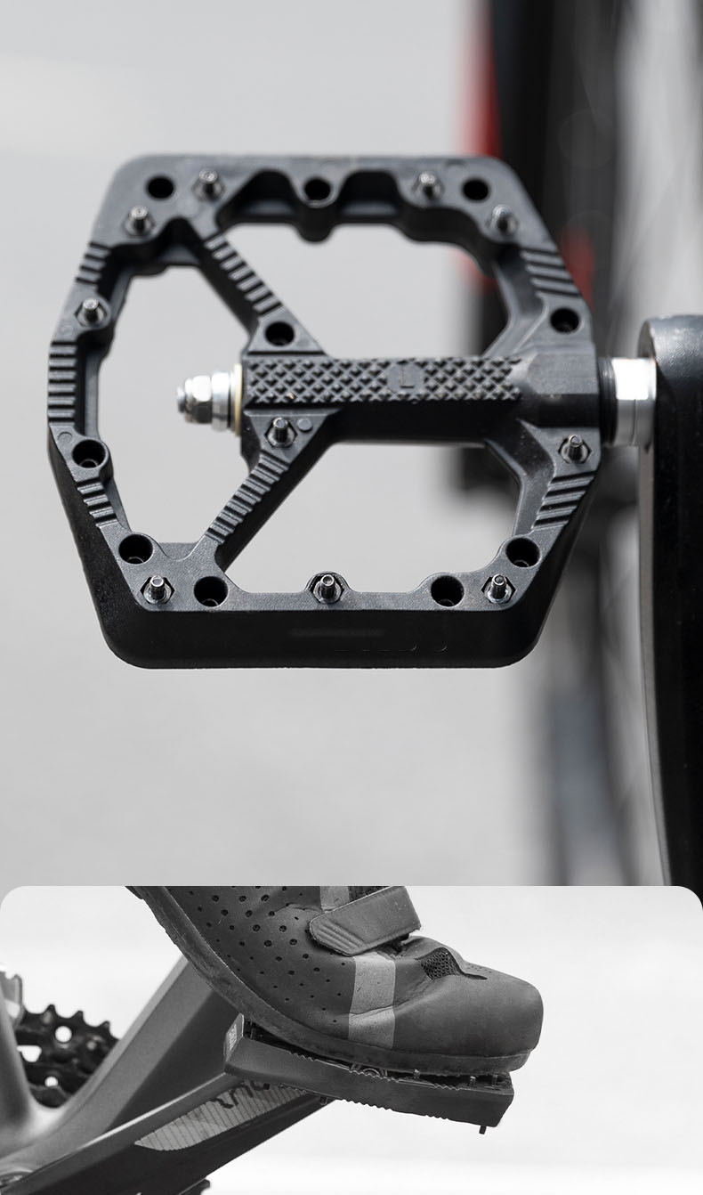 Bikes pedals Ultralight Seal Bearings Nylon Molybdenum Pedal ທົນທານພື້ນທີ່ກວ້າງ