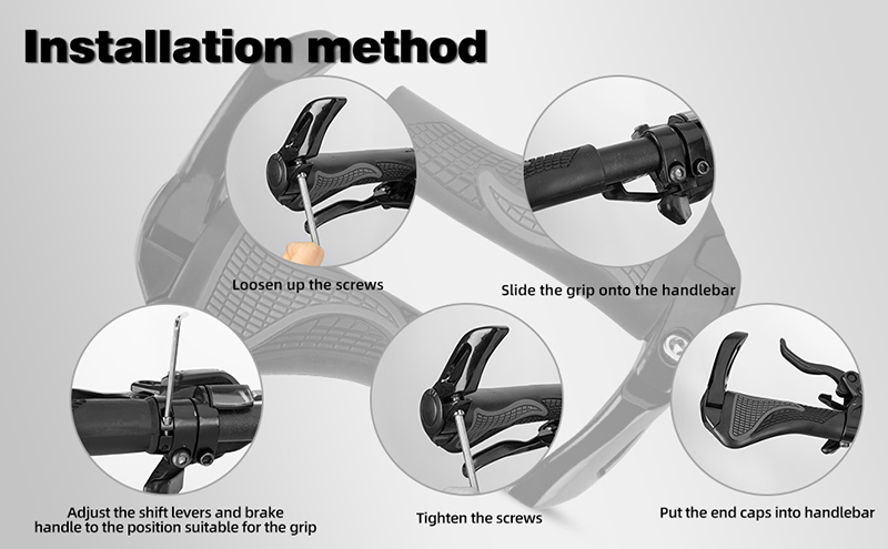 Comfortable Bicycle Handle Bar Ergonomics Non-Slip Bike Handlebar Shock Absorption - Grip Handlebar Tape - 2