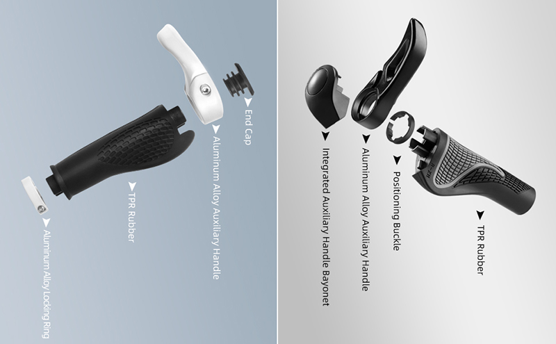 Comfortable Bicycle Handle Bar Ergonomics Non-Slip Bike Handlebar Shock Absorption - Grip Handlebar Tape - 3