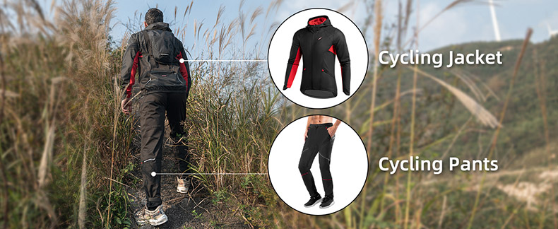 Fahrradjacke Herren Winterjacken thermisch winddicht