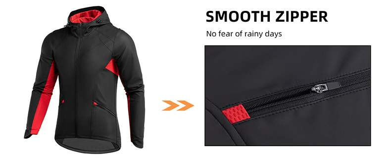 Fahrradjacke Herren Winterjacken thermisch winddicht