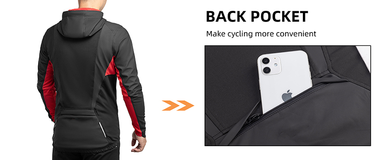 Fahrradjacke Herren Winterjacken thermisch winddicht