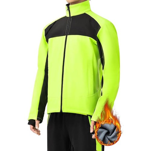 Cycling Jacket for Men Winter Bike Jackets Thermal Windproof Jacket