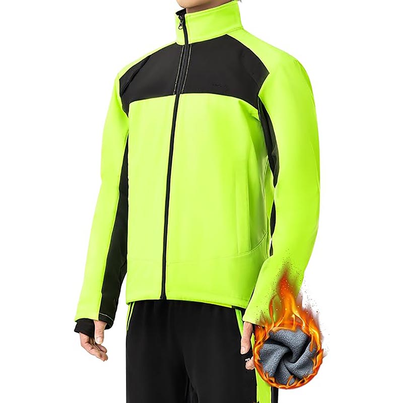 Cycling Jacket for Men Winter Bike Jackets Thermal Windproof Jacket