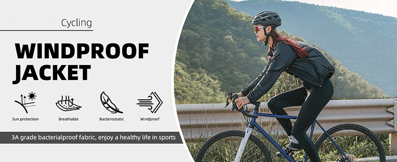 Jaket Angin Bersepeda Jaket Tahan Air Skinsuit Luar Ruangan Sepeda Musim Panas