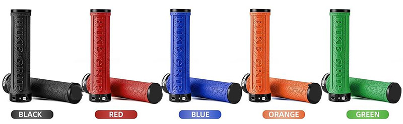Bike Handlebar Grips Double Lock-on Motorcycle Handle Bars Ergonomic Non-Slip - Grip Handlebar Tape - 2