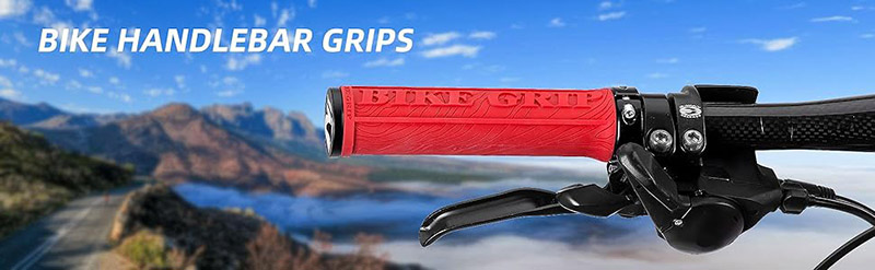 Bike Handlebar Grips Double Lock-on Motorcycle Handle Bars Ergonomic Non-Slip - Grip Handlebar Tape - 1