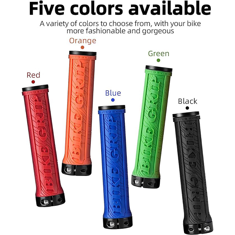 Bike Handlebar Grips Double Lock-on Motorcycle Handle Bars Ergonomic Non-Slip - Grip Handlebar Tape - 3