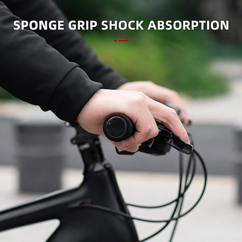 Foam Single Lock on Bicycle Handle Bars Soft Comfortable Non-Slip Bike Grips - Grip Handlebar Tape - 5
