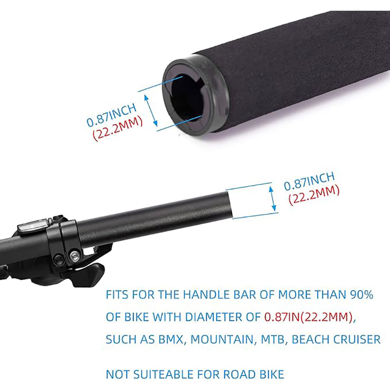 Foam Single Lock op Bicycle Handle Bars