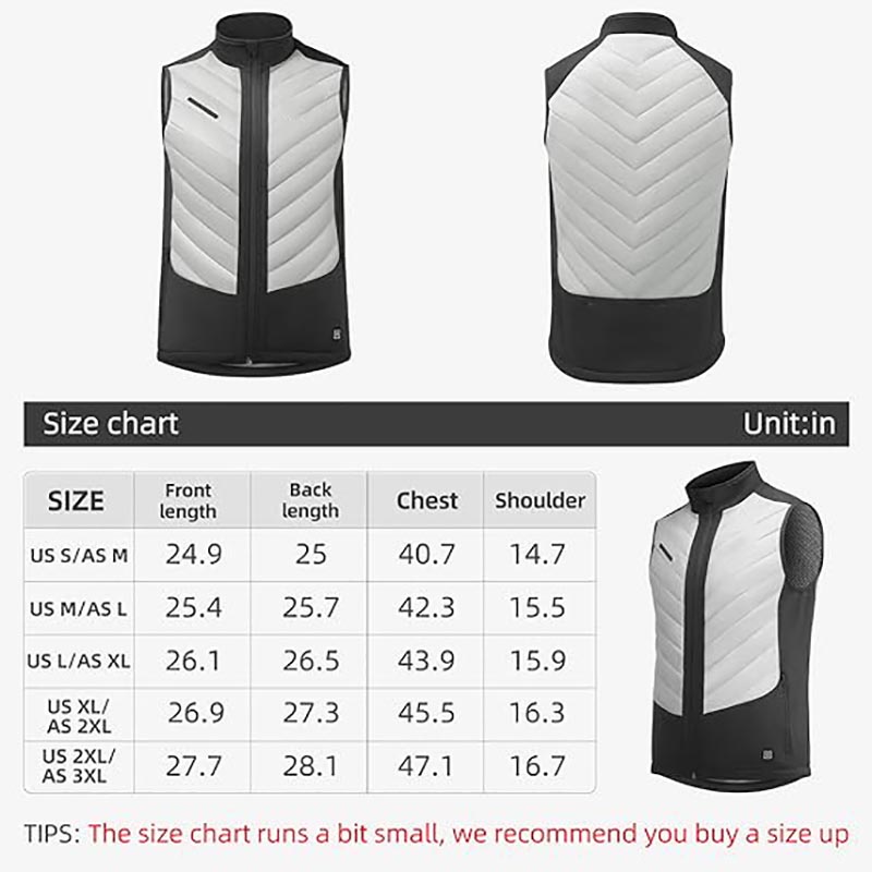 Vest Téamh le Pacáiste Battery Áirithe Téamh Leictreach Cliste Unisex