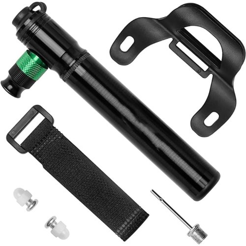 Mini Bike Pump 110PSI CO2 Inflator Presta och Schrader ventilkompatibel cykelpump