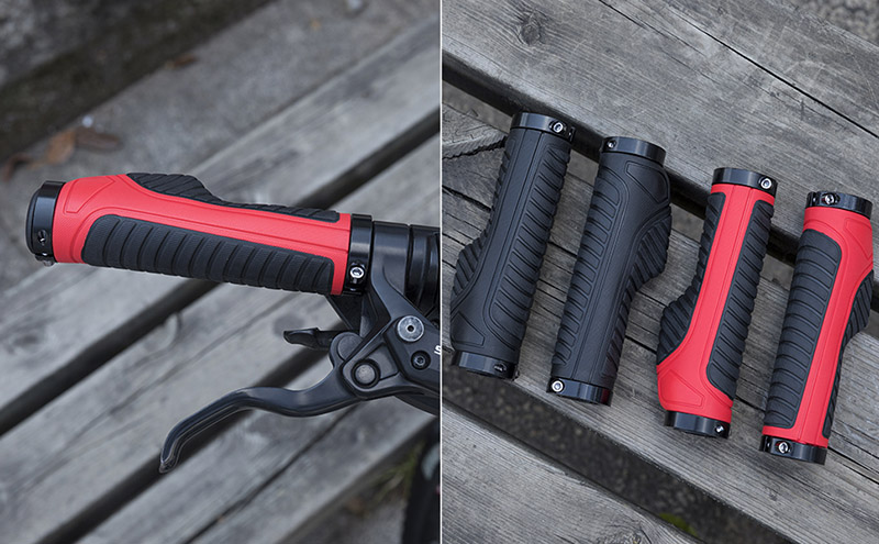 Motorcycle Handle Bar Double Aluminum Clamp Lock On Grips - Grip Handlebar Tape - 7