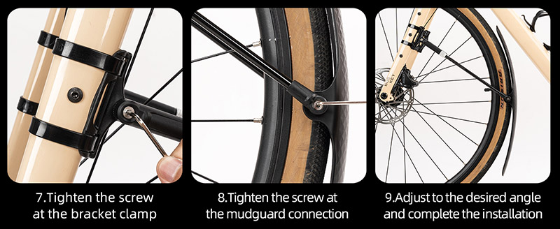 Mountain Bike Rear Fender Quick Release Lightweight Bicycle Fender - Bike Fender - 8