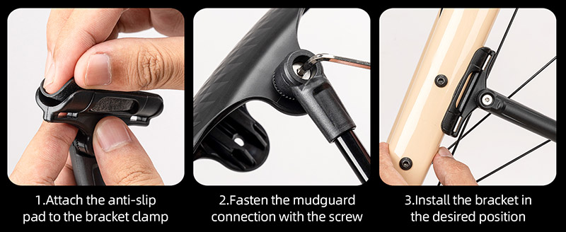 Mountain Bike Rear Fender Quick Release Lightweight Bicycle Fender - Bike Fender - 6