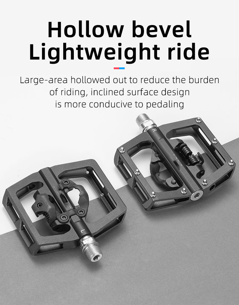 Pedal Electric Bike Compatible with Dual Function Sealed Clipless Aluminum - Pedal - 8