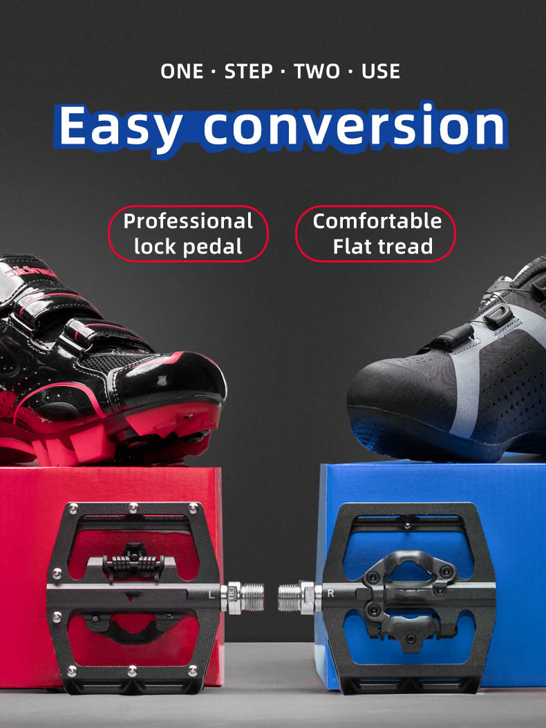 Pedal Electric Bike Compatible with Dual Function Sealed Clipless Aluminum - Pedal - 12