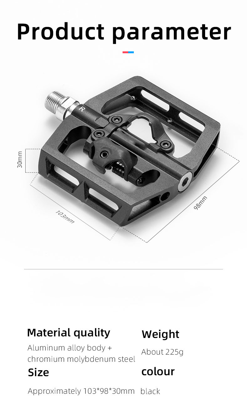 Pedal Electric Bike Compatible with Dual Function Sealed Clipless Aluminum - Pedal - 1