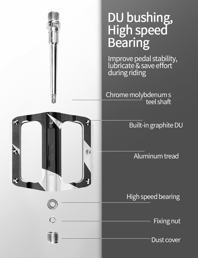 Rothair dealain peadalan air an seuladh le fiber gualain le peadalan còmhnard alloy 1 paidhir aotrom