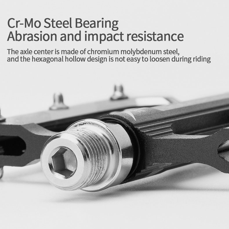 Pedal Electric Bikes Carbon Fiber Sealed Bearing Alloy Flat Pedals 1 Pair Lightweight - Pedal - 8