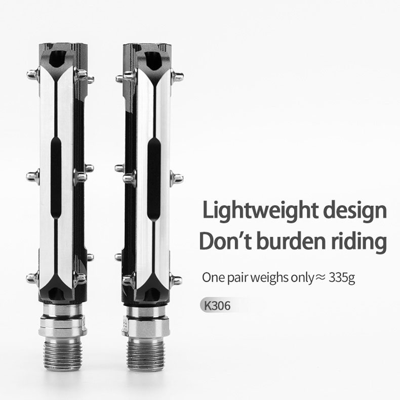 Pedal Electric Bikes Carbon Fiber Sealed Bearing Alloy Flat Pedals 1 Pair Lightweight - Pedal - 7