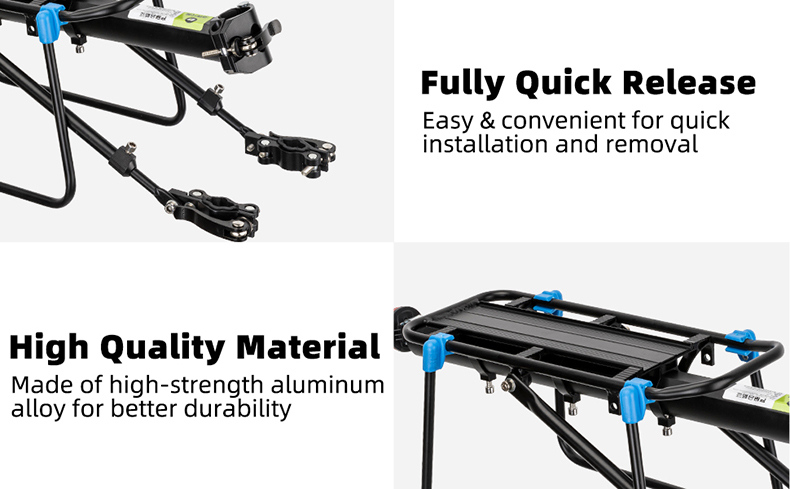 Quick Release elcykelställ Aluminiumlegering Mest 110 lbs Kapacitet