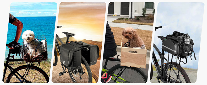 Rear Bike Rack Full Quick Release Adjustable  Aluminum Alloy 115 lbs Capacity - Bike Rack - 9