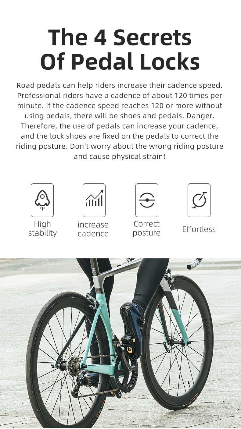 Remova os pedais de bicicleta Pedais leves de bicicleta sem clipe
