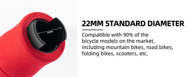 Shock Absorption Foam Bike Handle Grips Soft Comfortable Non-Slip Handle Bar - Grip Handlebar Tape - 3