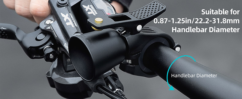 Waterproof Biker Bells Classic for Adults with Loud Sound Fit for 0.87-1.25in/22.2-31.8mm - Bike Bell & Horn - 3