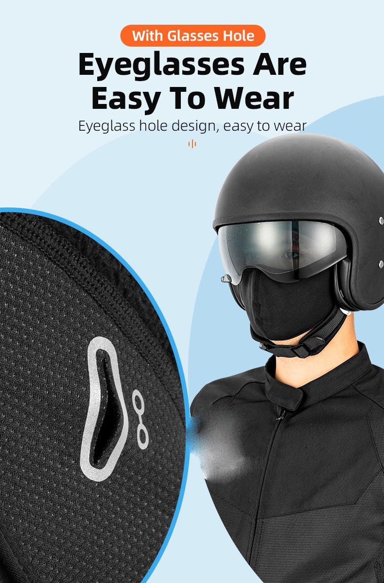 Winter Balaclava Mask Face Glasses Hole Running Headband Windproof Keep Warm Mask - Balaclava Mask - 7