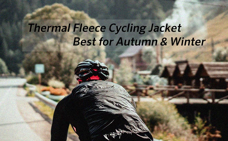 Winterfietsjack voor heren Thermische fleece winddichte jas