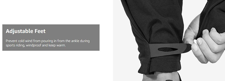 Winter Cycling Pants Warm Ergonomics Men's Windproof Thermal Bicycling Pants - Clothes - 5